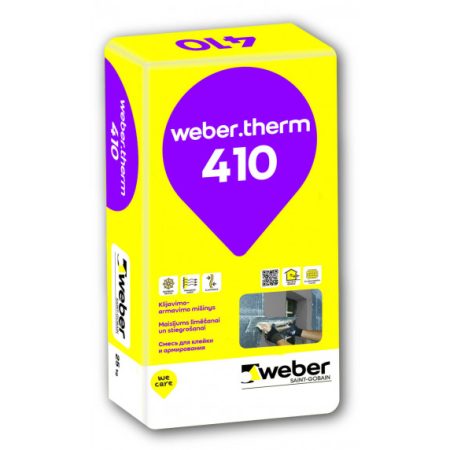 Weber.THERM 410 klijavimo armavimo mišinys vatai ir polistirenui, 25kg